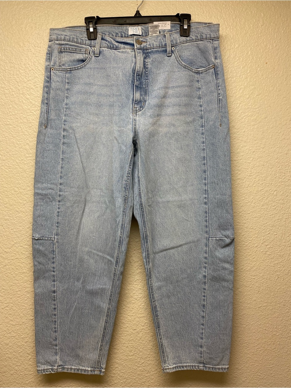 Time and Tru Light Blue Barrel Jeans